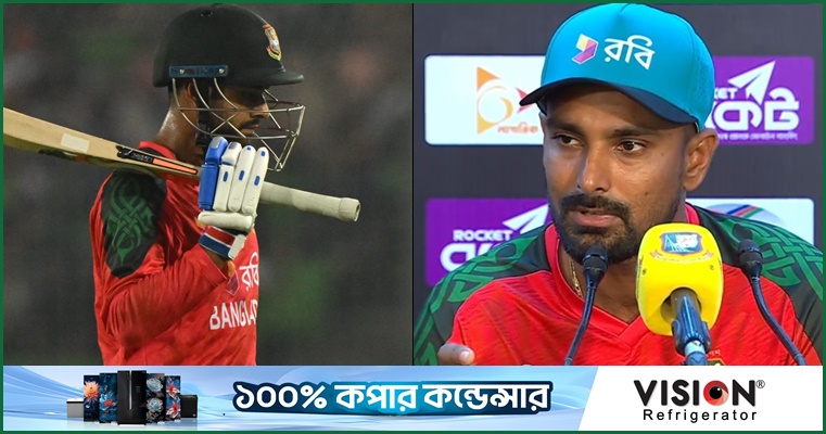 মিরাজকে ৪ নম্বরে খেলানোর ব্যাখ্যা দিলেন লিটন